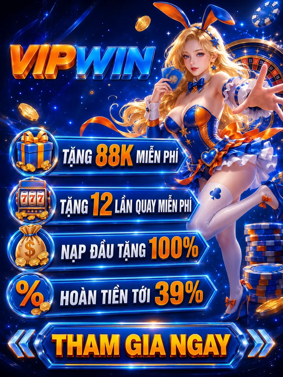 Banner phiên bản mobi của vipwin